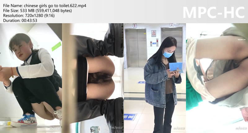 chinese girls go to toilet.622